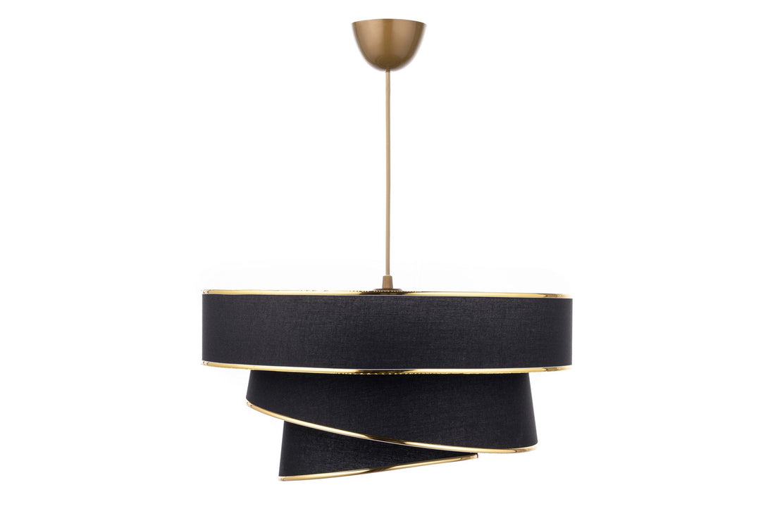 Závesná lampa, Couper - Black, Gold-Vashome.sk