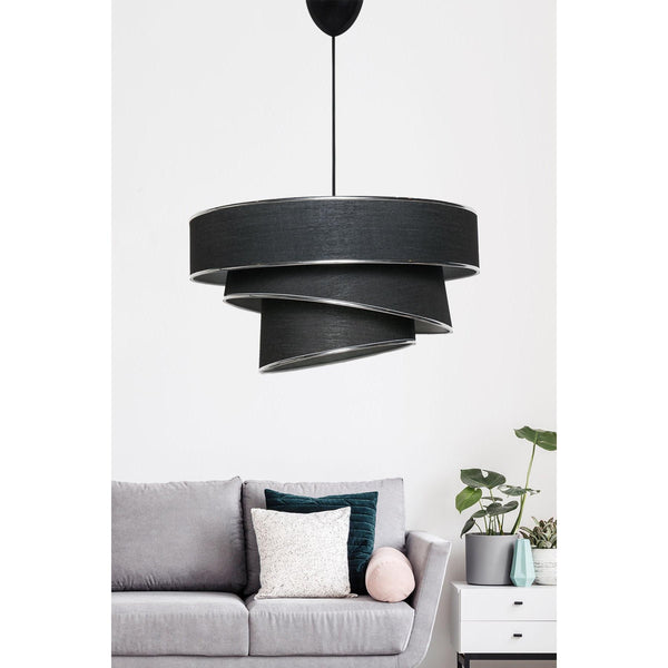 Závesná lampa, Couper - Black, Silver-Vashome.sk
