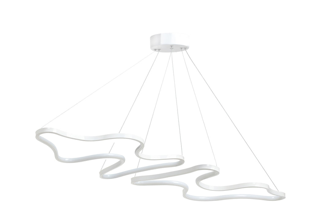 Závesná lampa, Duple Artisan - White Body, White Light-Vashome.sk