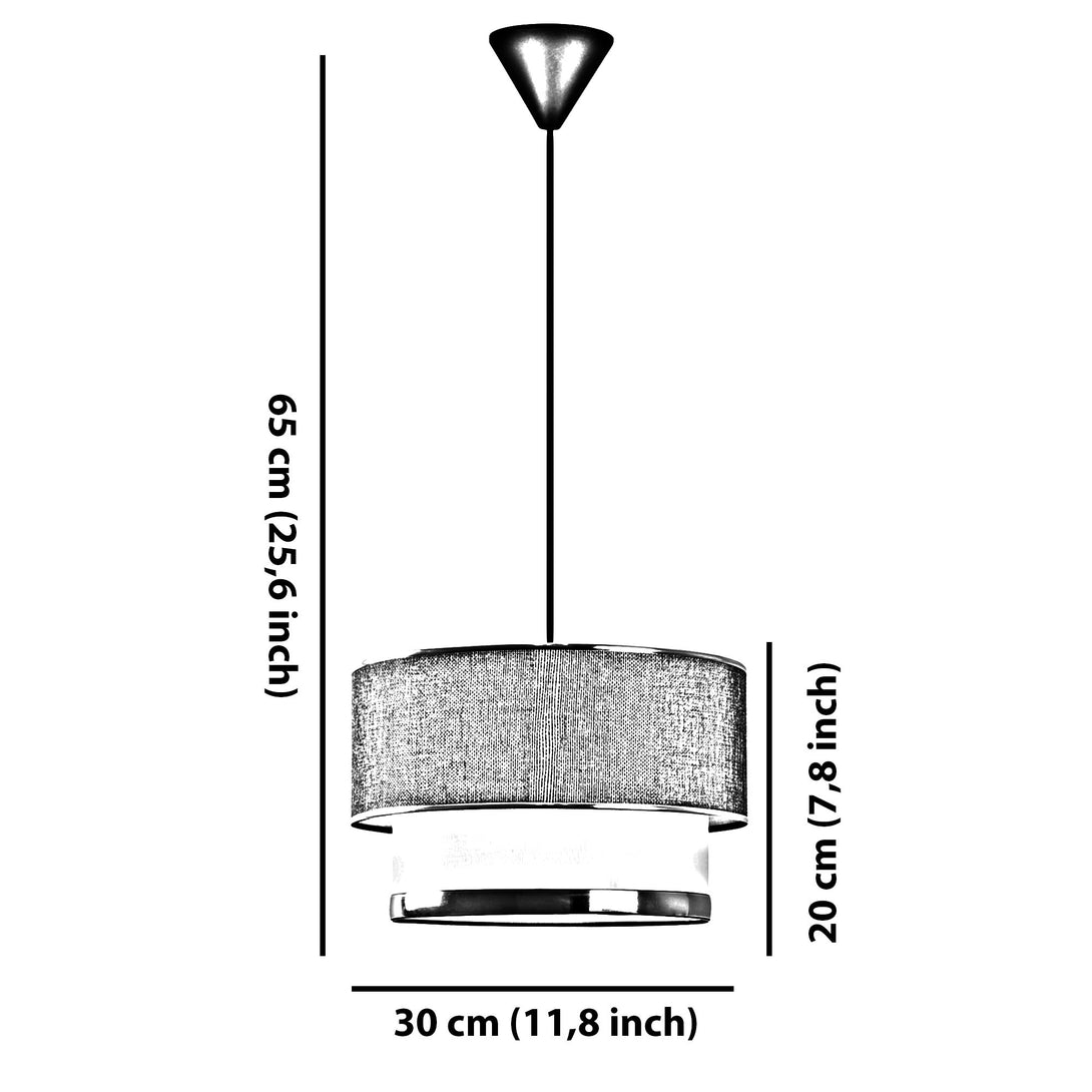 Závesná lampa, Echo - Beige, White-Vashome.sk