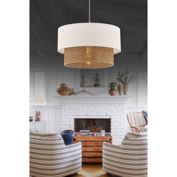 Závesná lampa, Echo - Beige, White-Vashome.sk