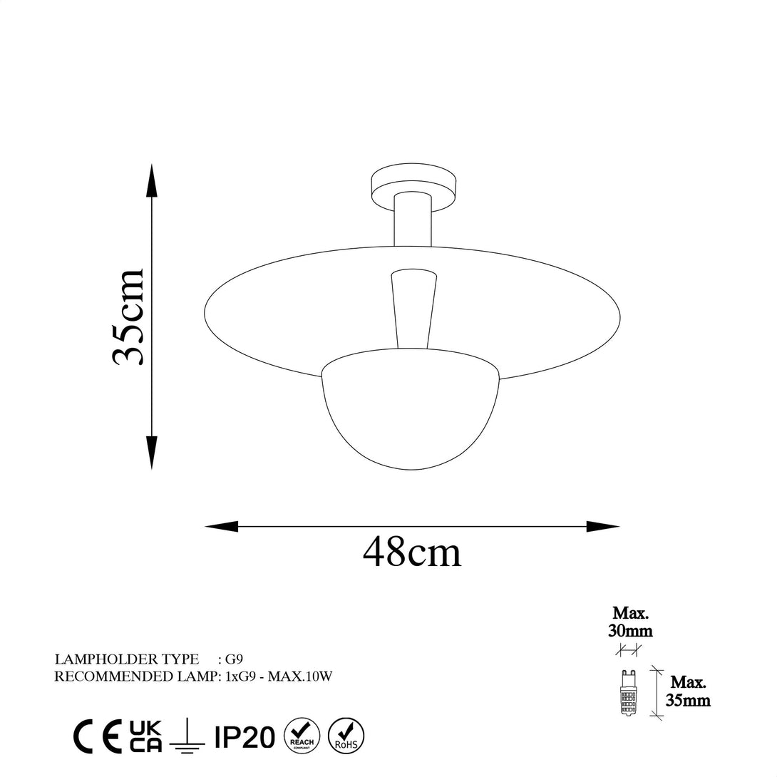 Závesná lampa, Kurt - 13355-Vashome.sk