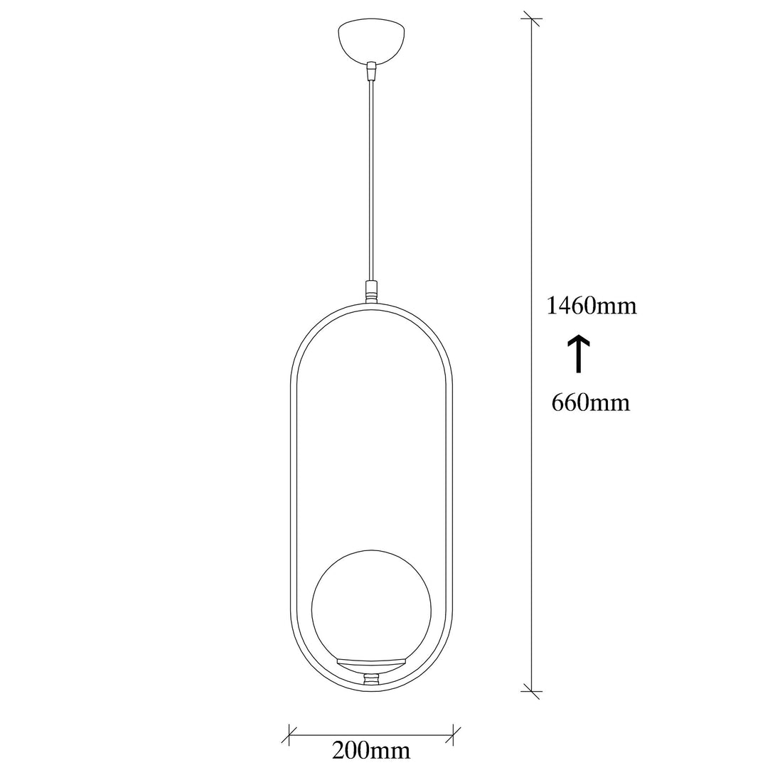 Závesná lampa, Mudoni - MR - 837-Vashome.sk