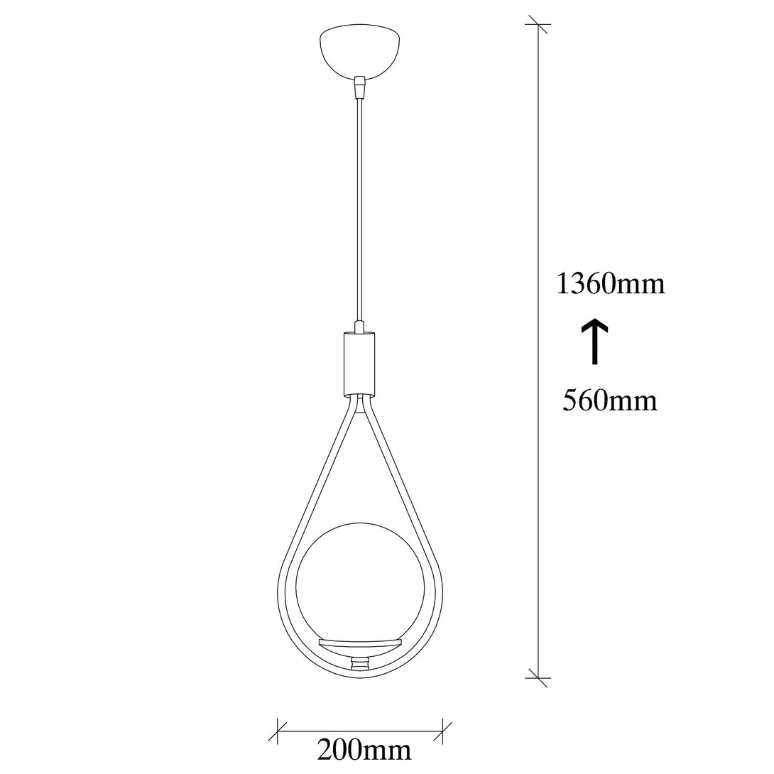 Závesná lampa, Mudoni - MR - 937-Vashome.sk