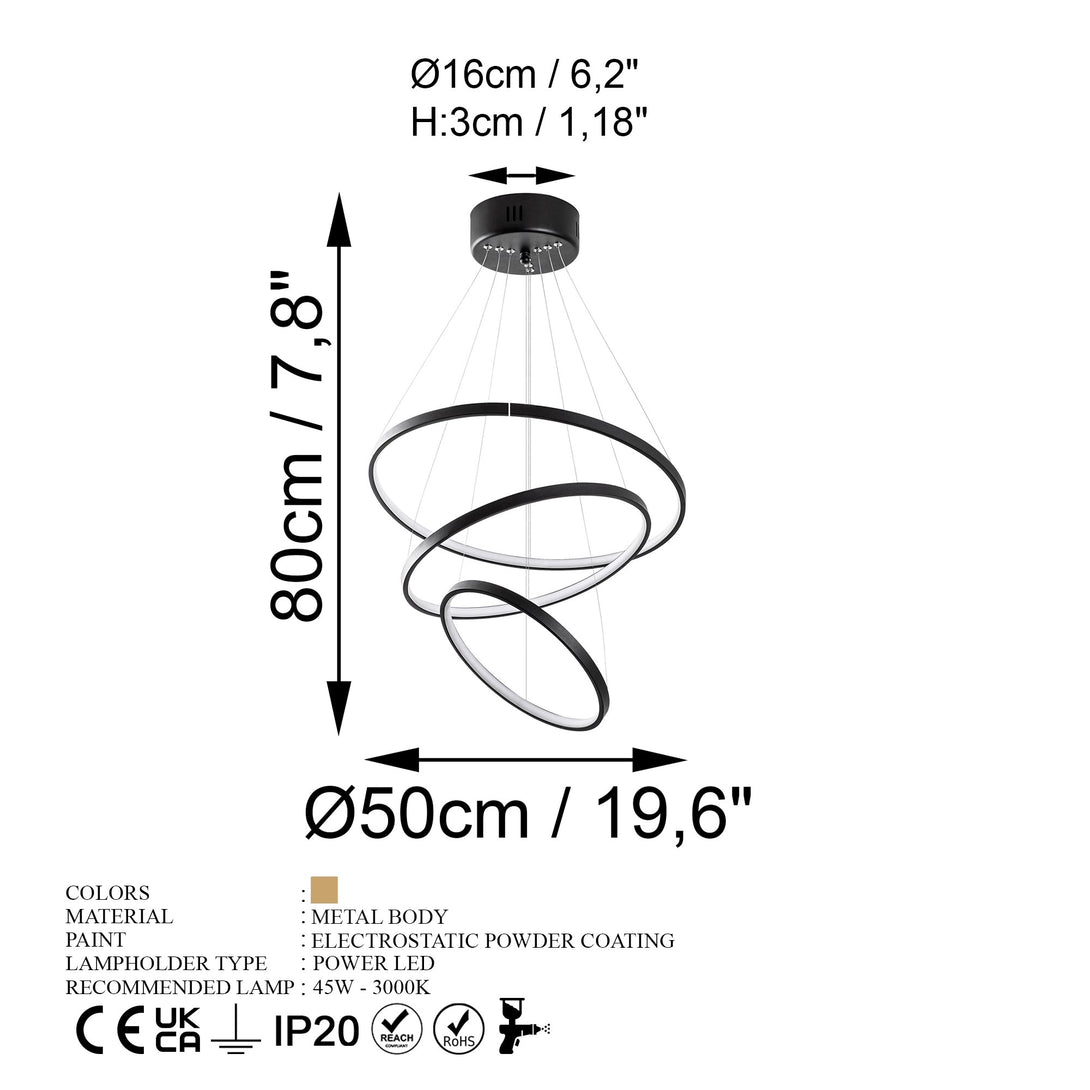 Závesná lampa, Simit - 13697-Vashome.sk