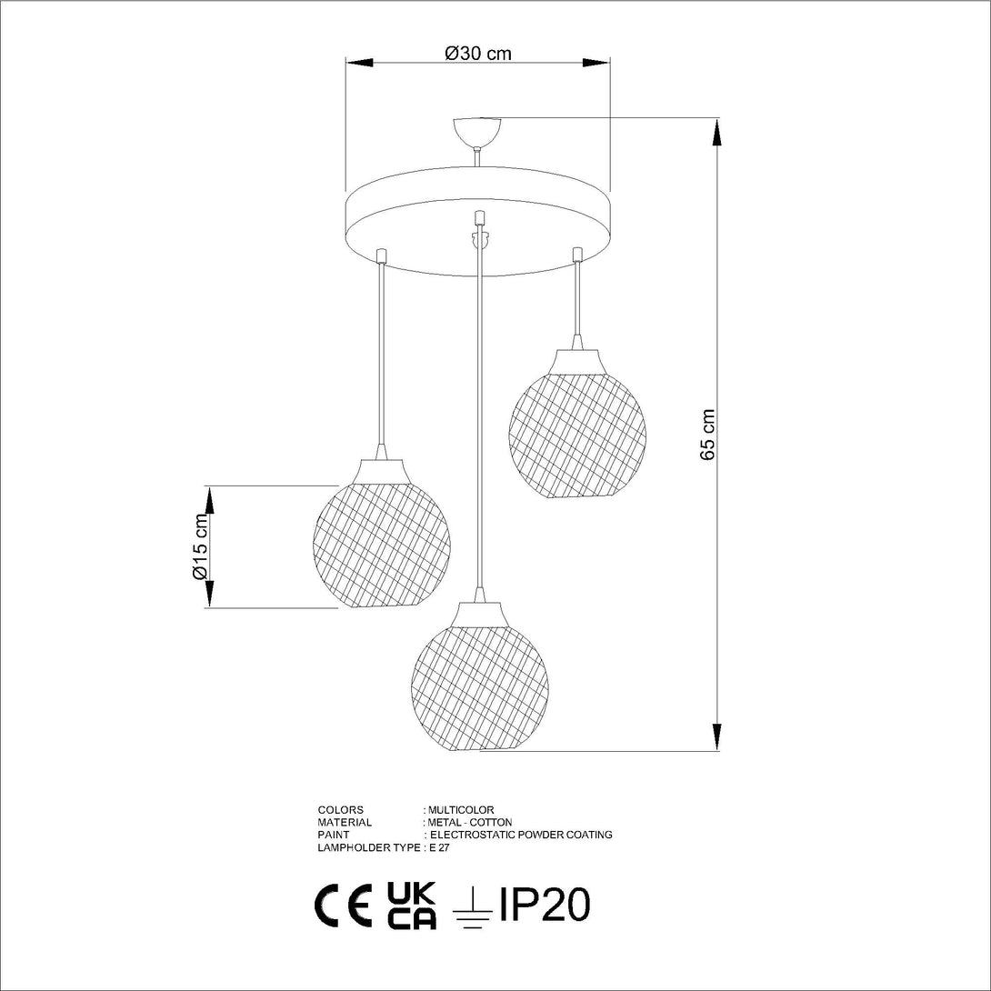Závesná lampa, SP006-Vashome.sk