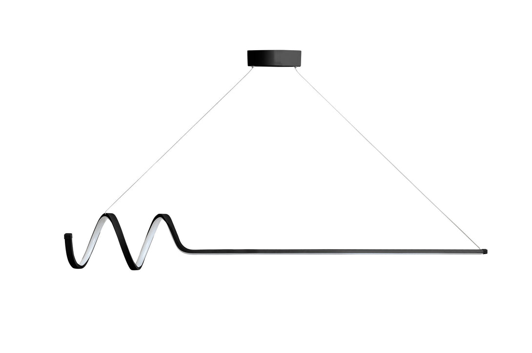 Závesná lampa, Waterwave - Black Body, White Light-Vashome.sk