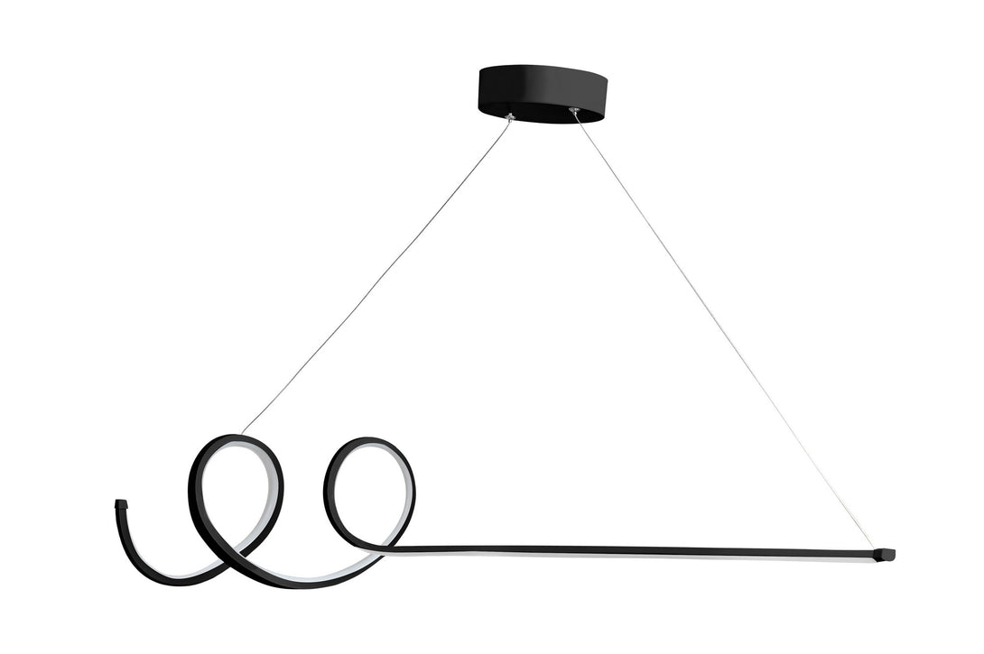 Závesná lampa, Waterwave - Black Body, White Light-Vashome.sk