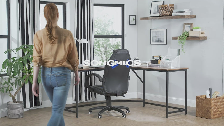 Ergonomická Gamer stolička, kancelárska stolička, modrá | SONGMICS