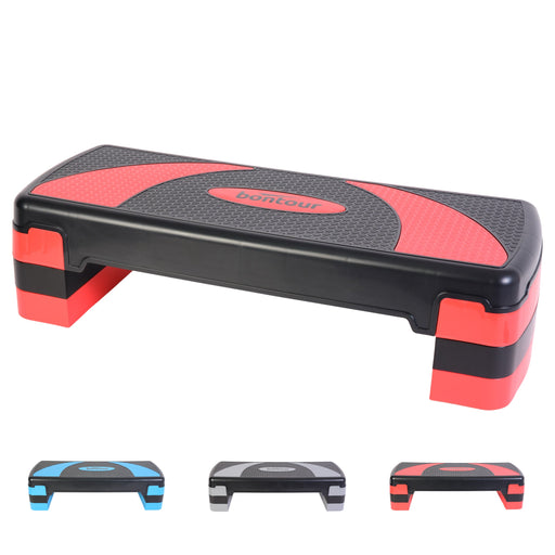BONTOUR Aerobic step mostík veľký, čierny/červený-Vashome.sk