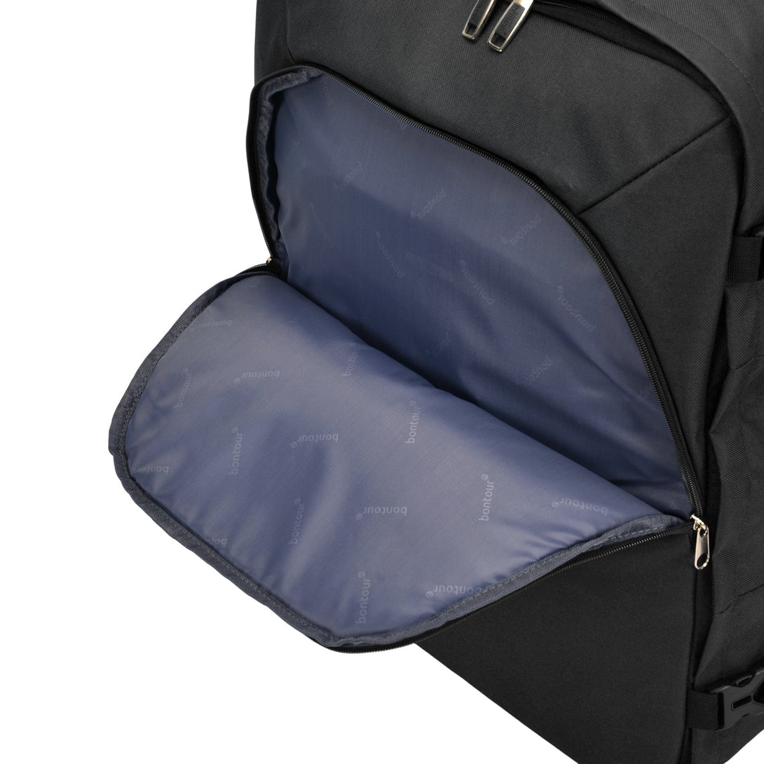 BONTOUR AIR Cestovný batoh, Veľkosť kabíny Príručná batožina 55x40x20cm, čierna farba-Vashome.sk