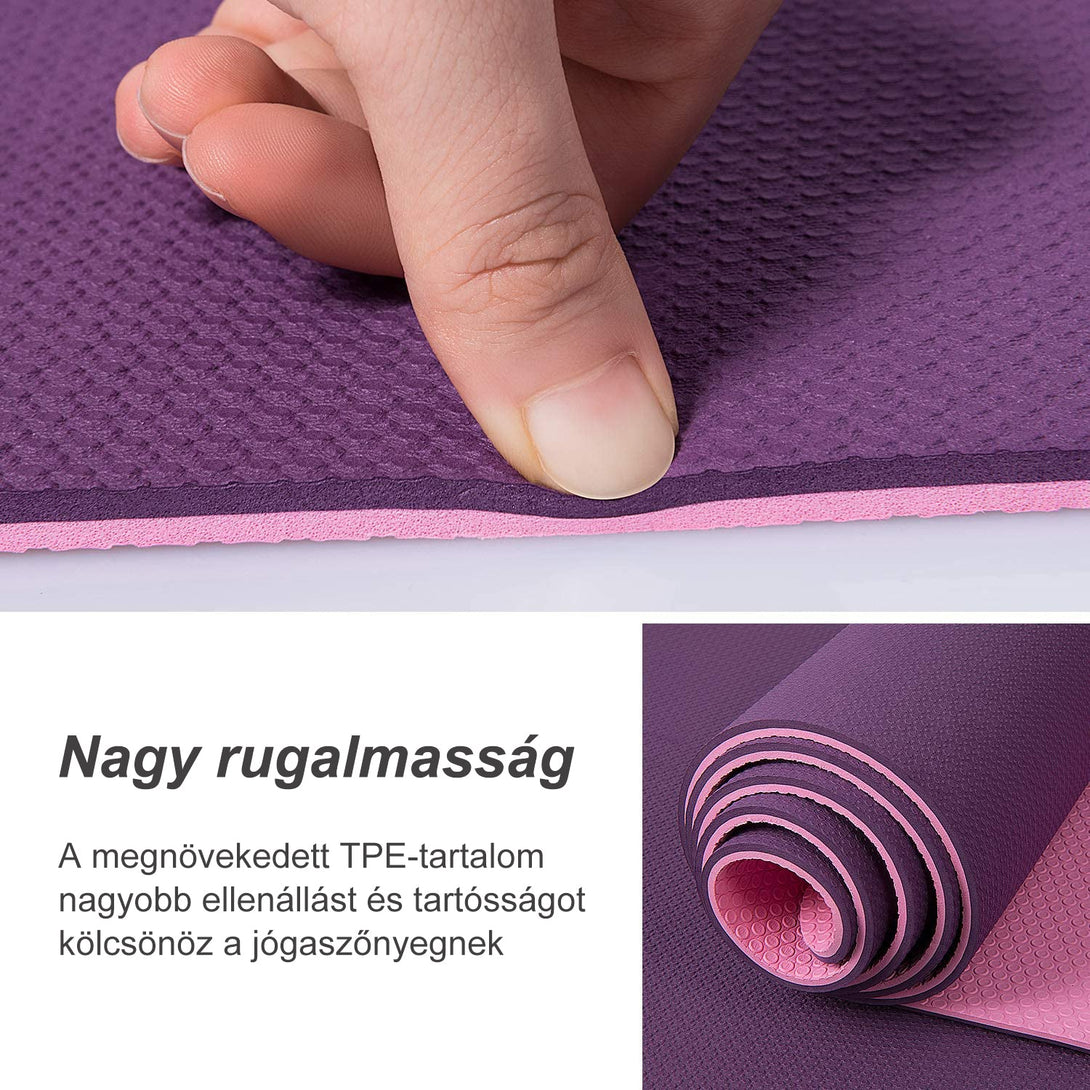 Bontour BALANCE TPE Ekologická protišmyková podložka na jogu 6 mm, modrá-Vashome.sk