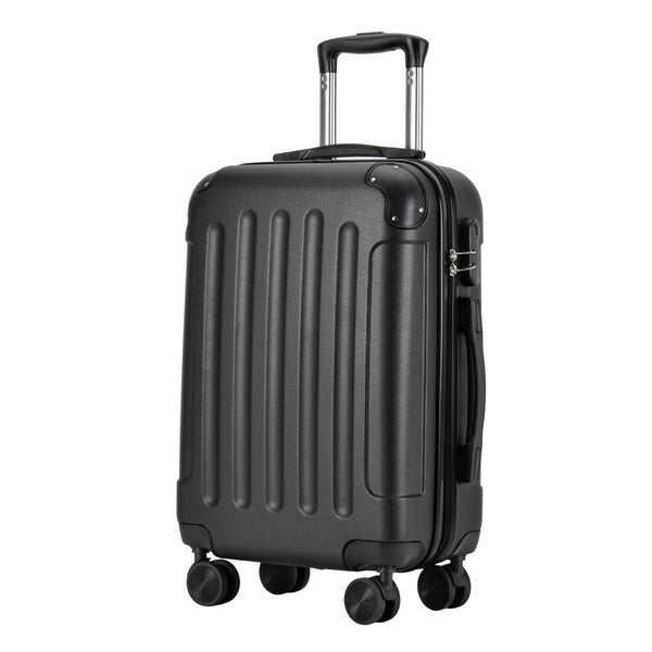 BONTOUR VERTICAL Kabínový kufor na 4 kolieskach 55x39x20cm čierna farba-Vashome.sk