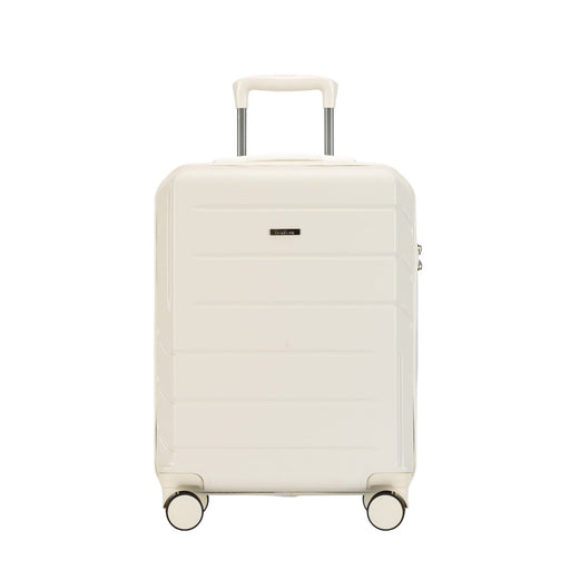 Bontour "Spinner" 4 kolieskový kufor s TSA zámkom, 55x40x20 cm, slonovinová biela-Vashome.sk