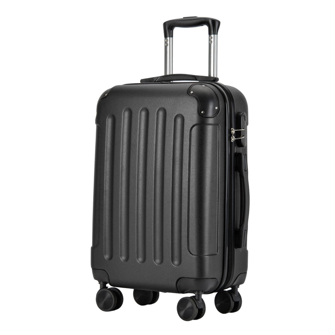 BONTOUR VERTICAL Kabínový kufor na 4 kolieskach 55x39x20cm čierna farba-Vashome.sk