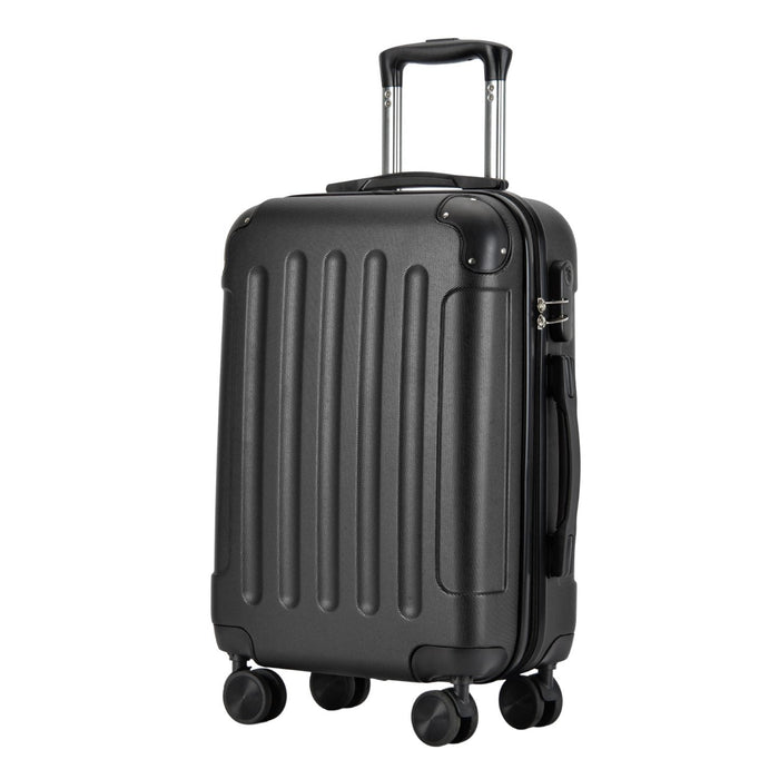 BONTOUR VERTICAL Kabínový kufor na 4 kolieskach 55x39x20cm čierna farba-Vashome.sk