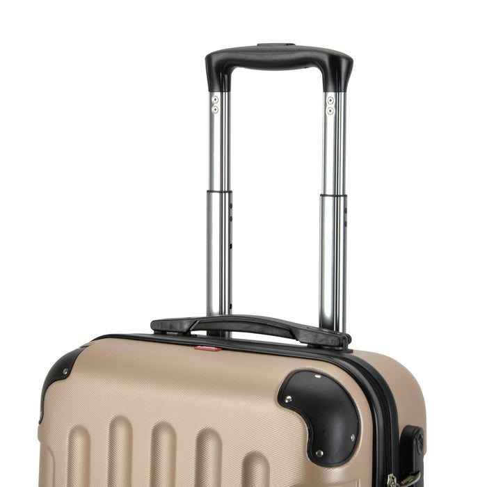 BONTOUR VERTICAL Kabínový kufor na 4 kolieskach 55x39x20cm farba šampanského-Vashome.sk