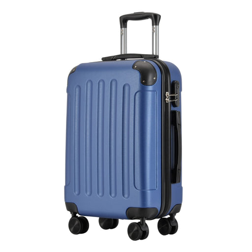 BONTOUR VERTICAL Kabínový kufor na 4 kolieskach 55x39x20cm modrá farba-Vashome.sk