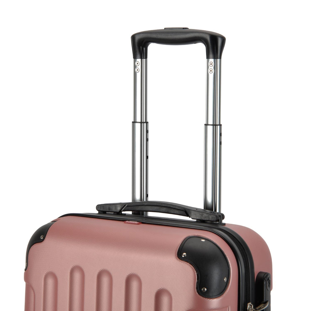 BONTOUR VERTICAL Kabínový kufor na 4 kolieskach 55x39x20cm Rose gold farba-Vashome.sk