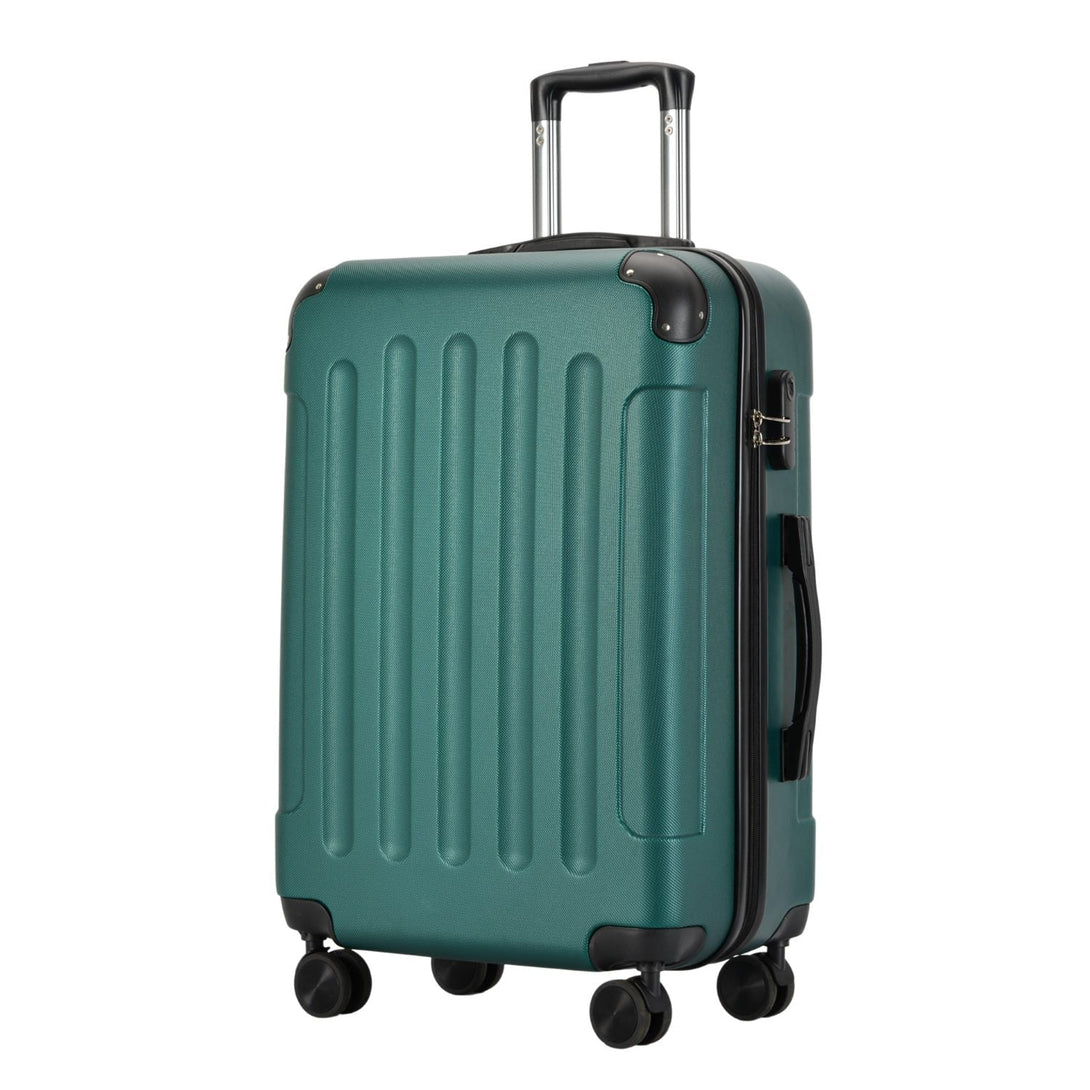 BONTOUR VERTICAL Stredný kufor so 4 kolieskami 68x45x25cm zelená farba-Vashome.sk