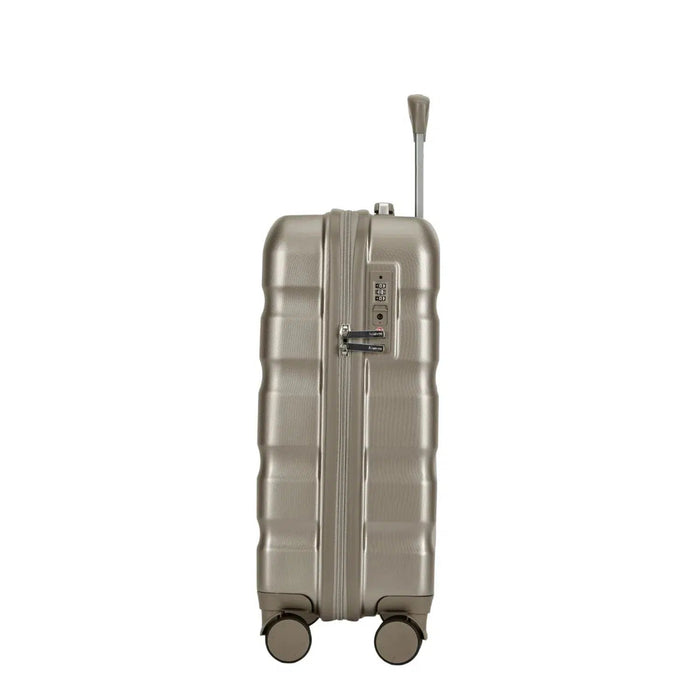 Bontour "WAVE" 4 kolieskový kufor s TSA zámkom, 55x40x20 cm, šampanská farba-Vashome.sk