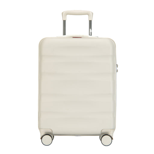 Bontour "WAVE" 4 kolieskový kufor s TSA zámkom, 55x40x20 cm, slonovinová biela-Vashome.sk