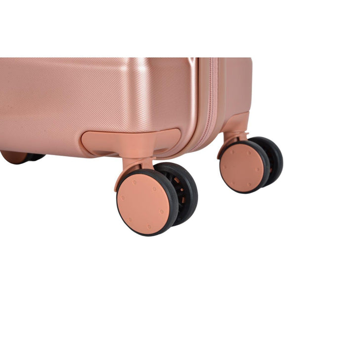 BONTOUR "Wave" Sada 2 kusov kufrov (S+M), 4-kolesový rolovací kufor s TSA zámkom, RoseGold-Vashome.sk