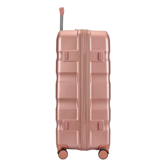 BONTOUR "Wave" Sada 2 kusov kufrov (S+M), 4-kolesový rolovací kufor s TSA zámkom, RoseGold-Vashome.sk