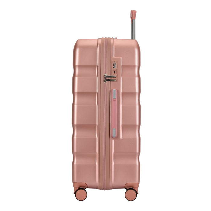BONTOUR "Wave" Sada 2 kusov kufrov (S+M), 4-kolesový rolovací kufor s TSA zámkom, RoseGold-Vashome.sk