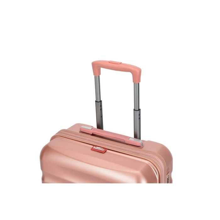BONTOUR "Wave" Sada 2 kusov kufrov (S+M), 4-kolesový rolovací kufor s TSA zámkom, RoseGold-Vashome.sk